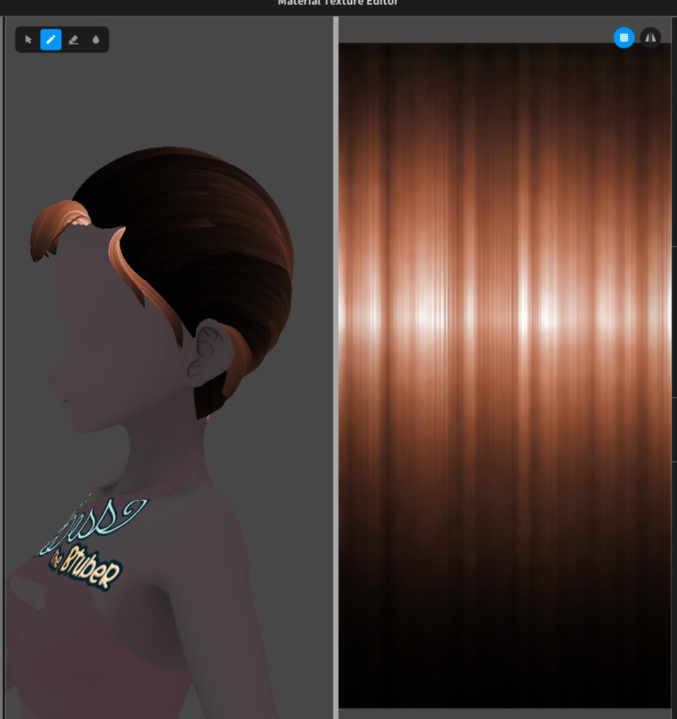 Bright Inverted Hair Textures