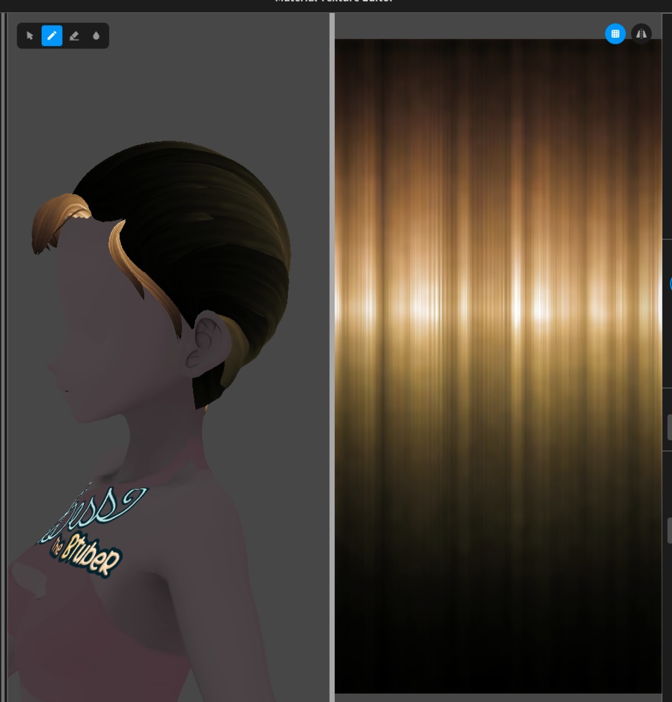 Bright Inverted Hair Textures