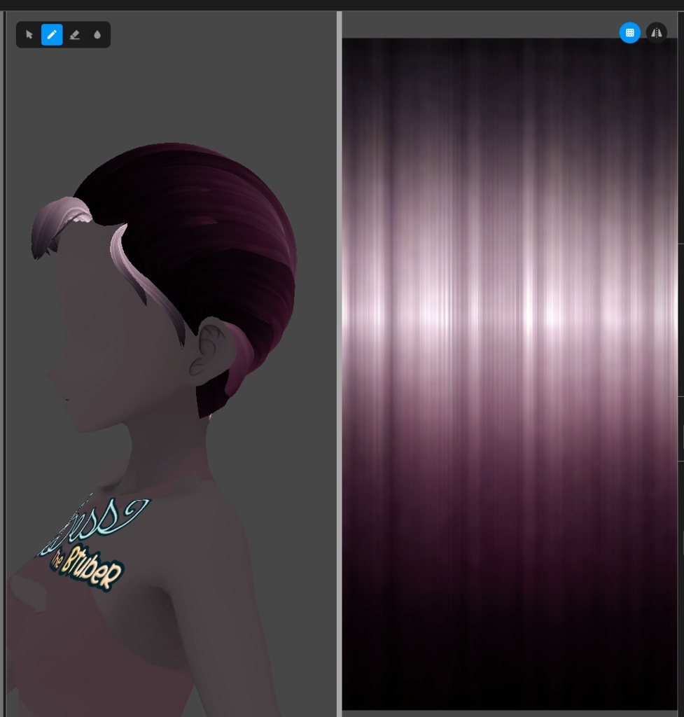 Bright Inverted Hair Textures