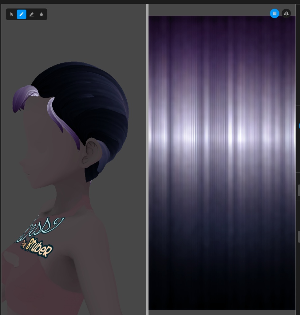 Bright Inverted Hair Textures