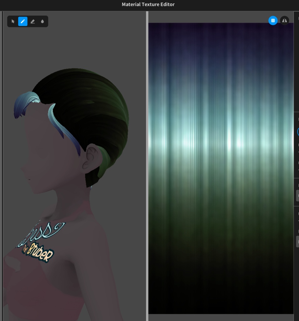 Bright Inverted Hair Textures