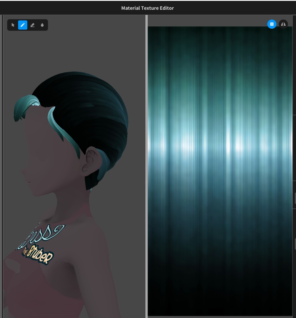 Bright Inverted Hair Textures