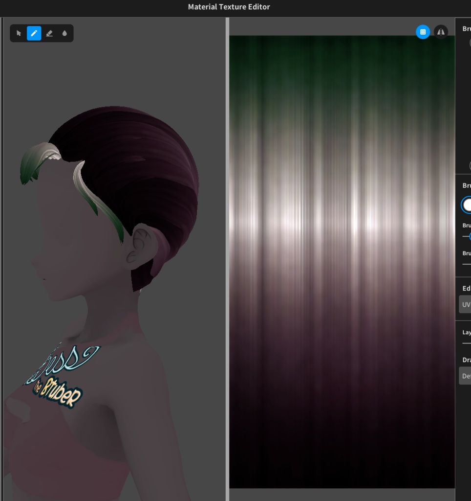 Bright Inverted Hair Textures