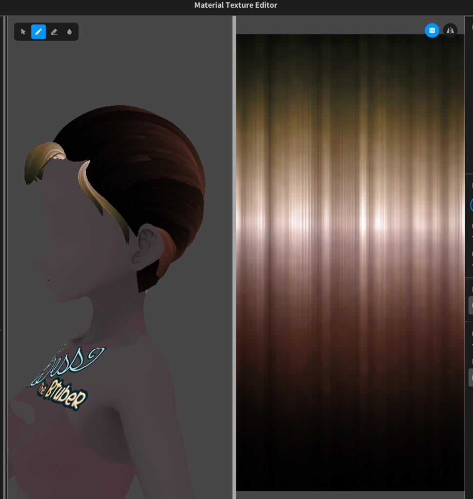 Bright Inverted Hair Textures