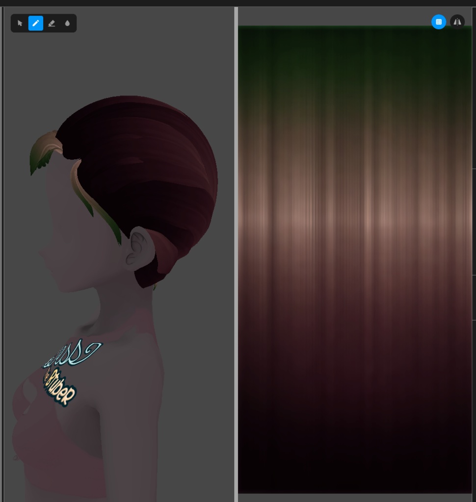 Rich Inverted Hair Textures