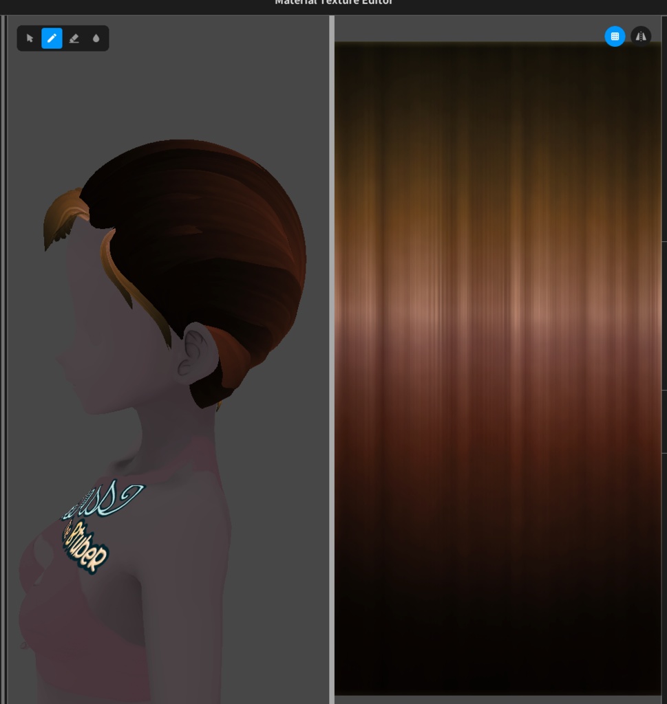 Rich Inverted Hair Textures