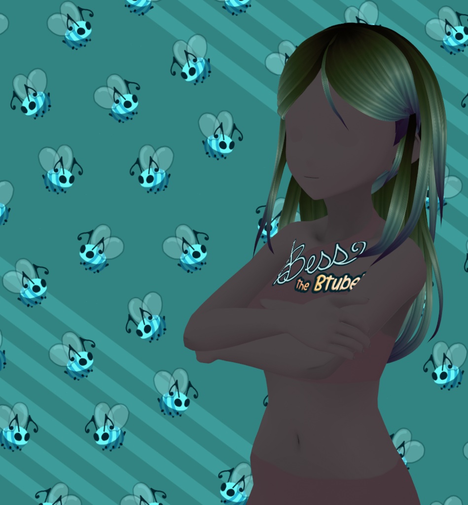 Middle Part Long Hair Preset