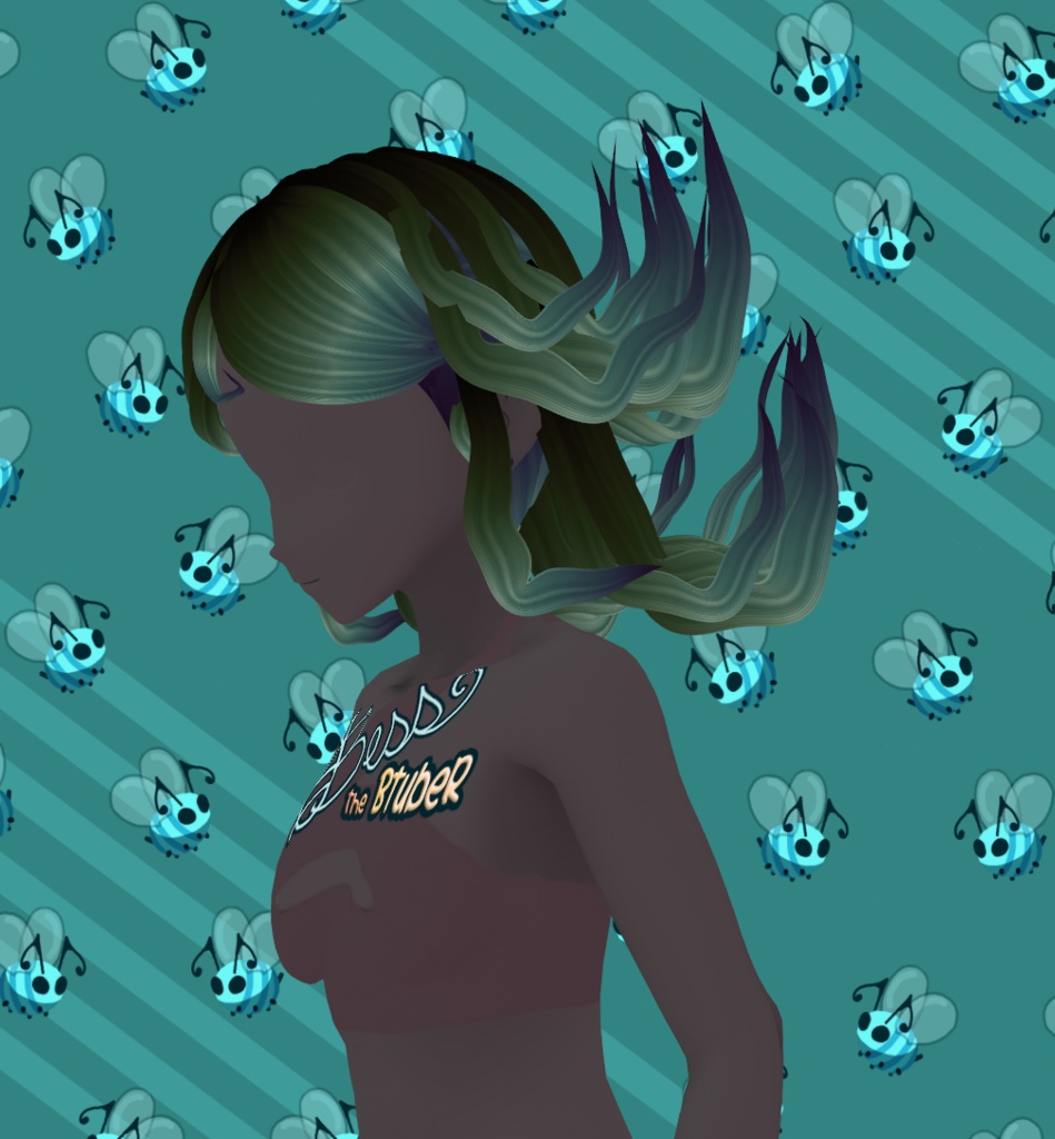 Middle Part Long Hair Preset