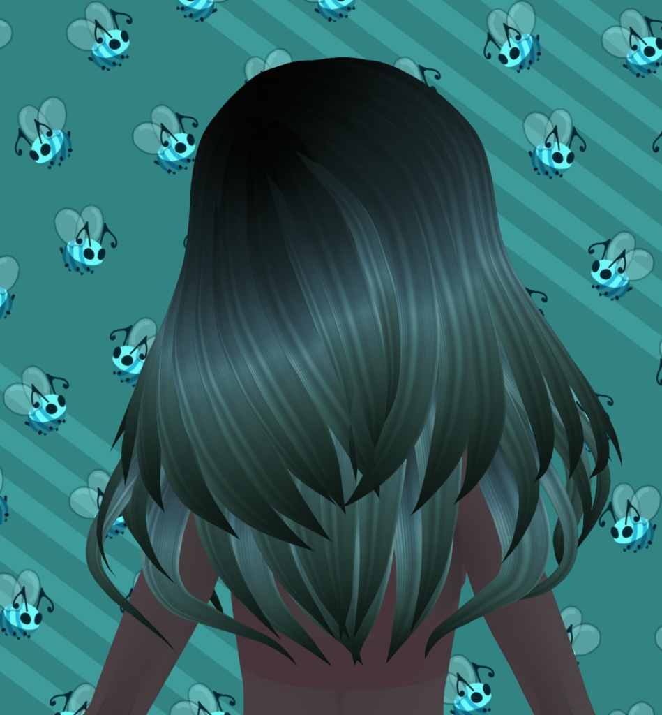 Mermaid Long VRoid Hair Preset