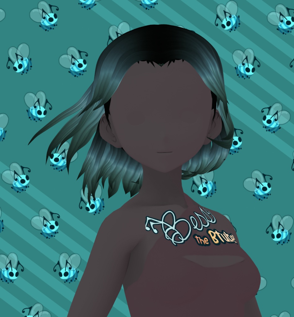 Mid Part Medium VRoid Hair Preset