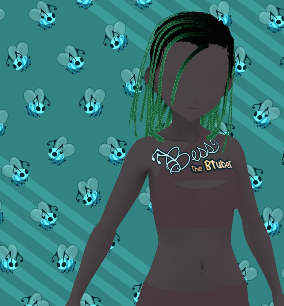FREE POC Braided Side Part Medium VRoid Hair Preset