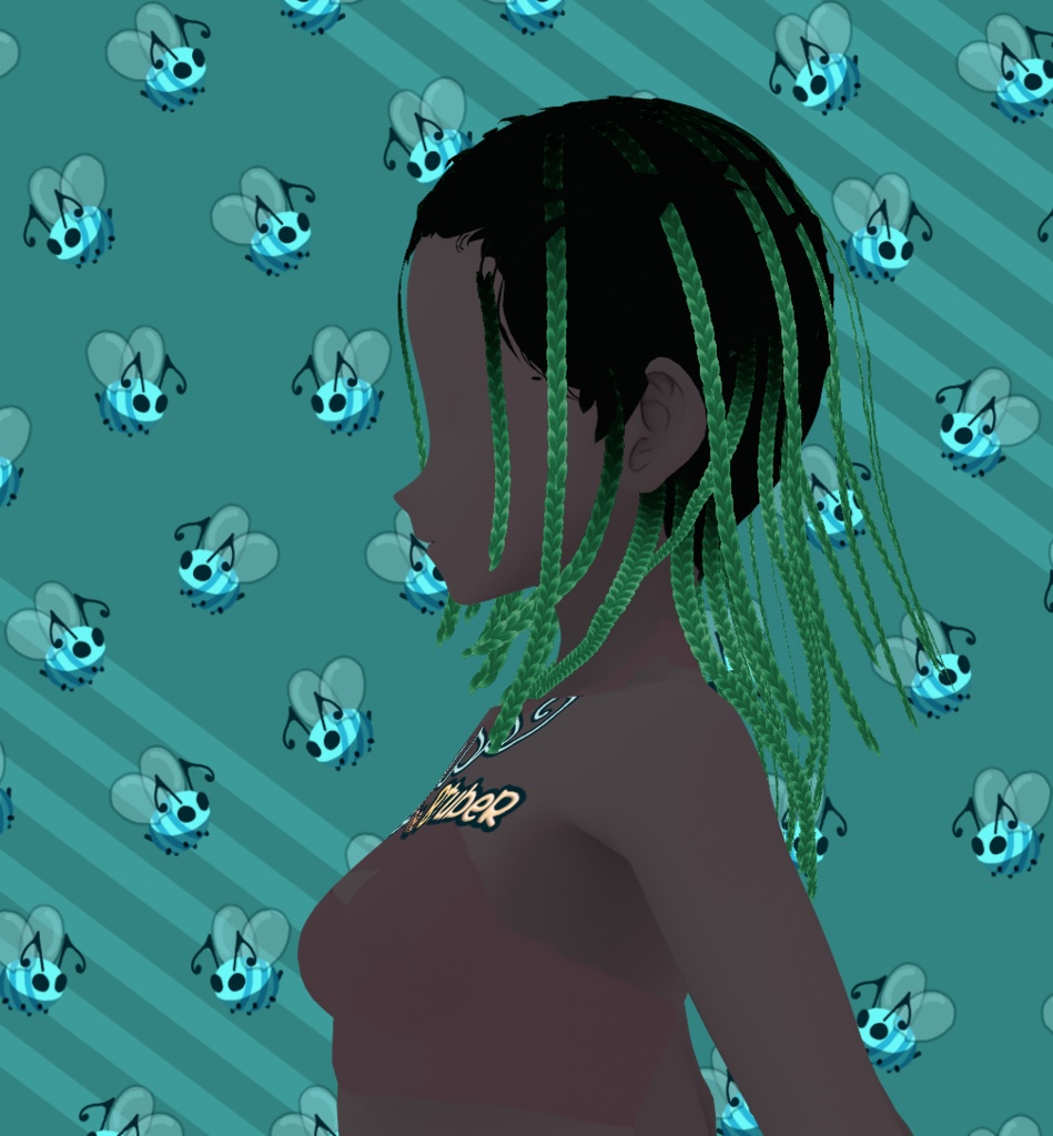 FREE POC Braided Side Part Medium VRoid Hair Preset