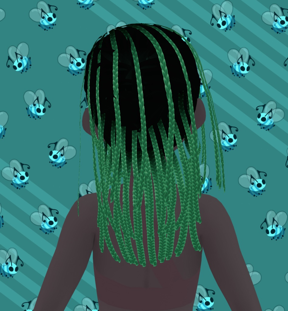 FREE POC Braided Side Part Medium VRoid Hair Preset
