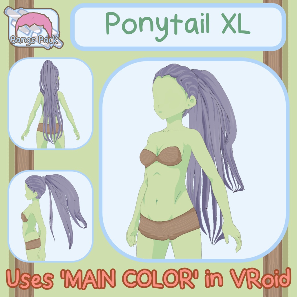 Sailor Ponytail XL VRoid Hair Preset