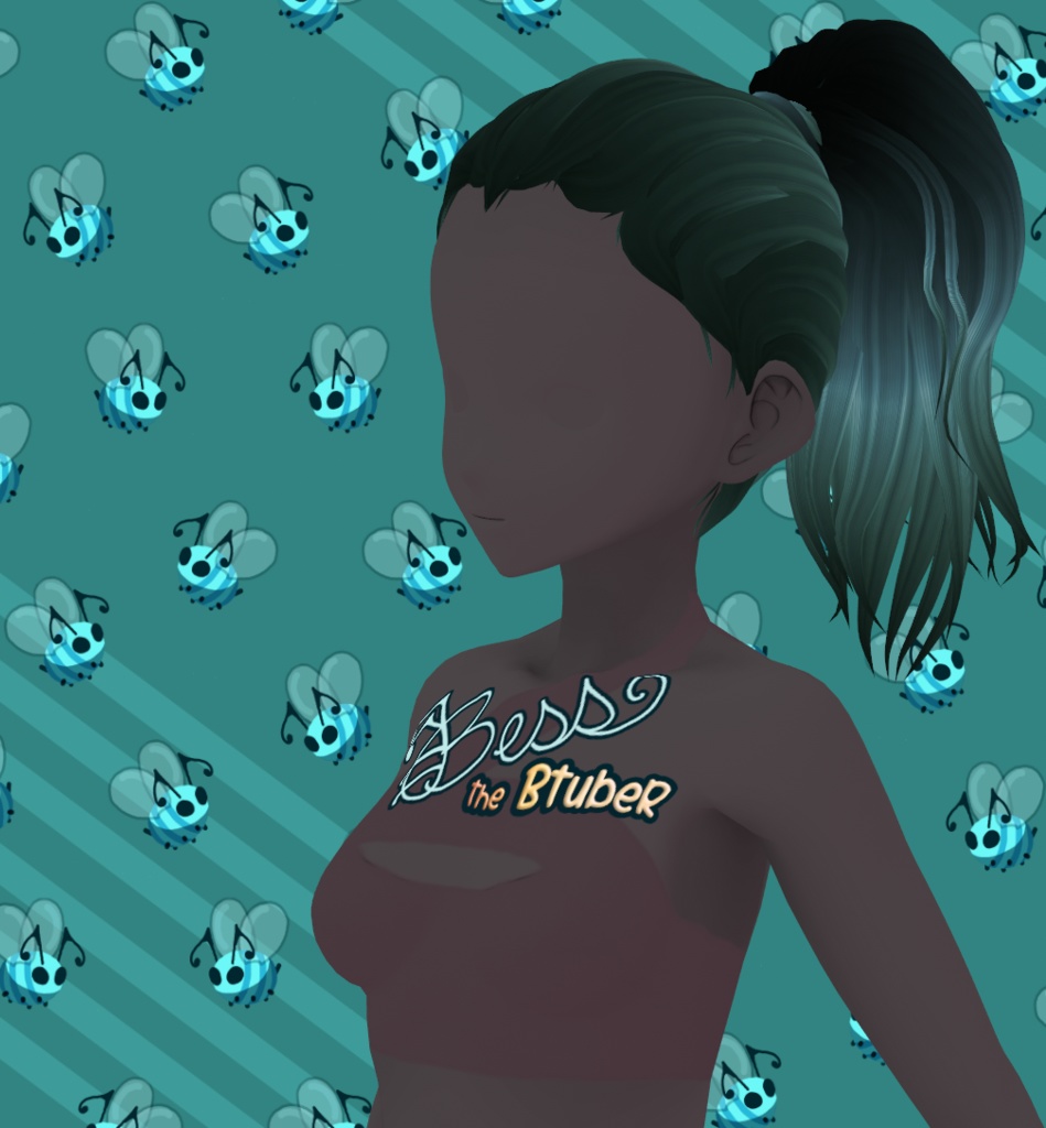 Ponytail Medium VRoid Hair Preset