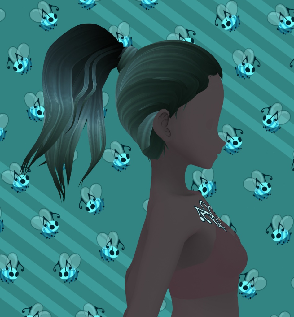 Ponytail Medium VRoid Hair Preset