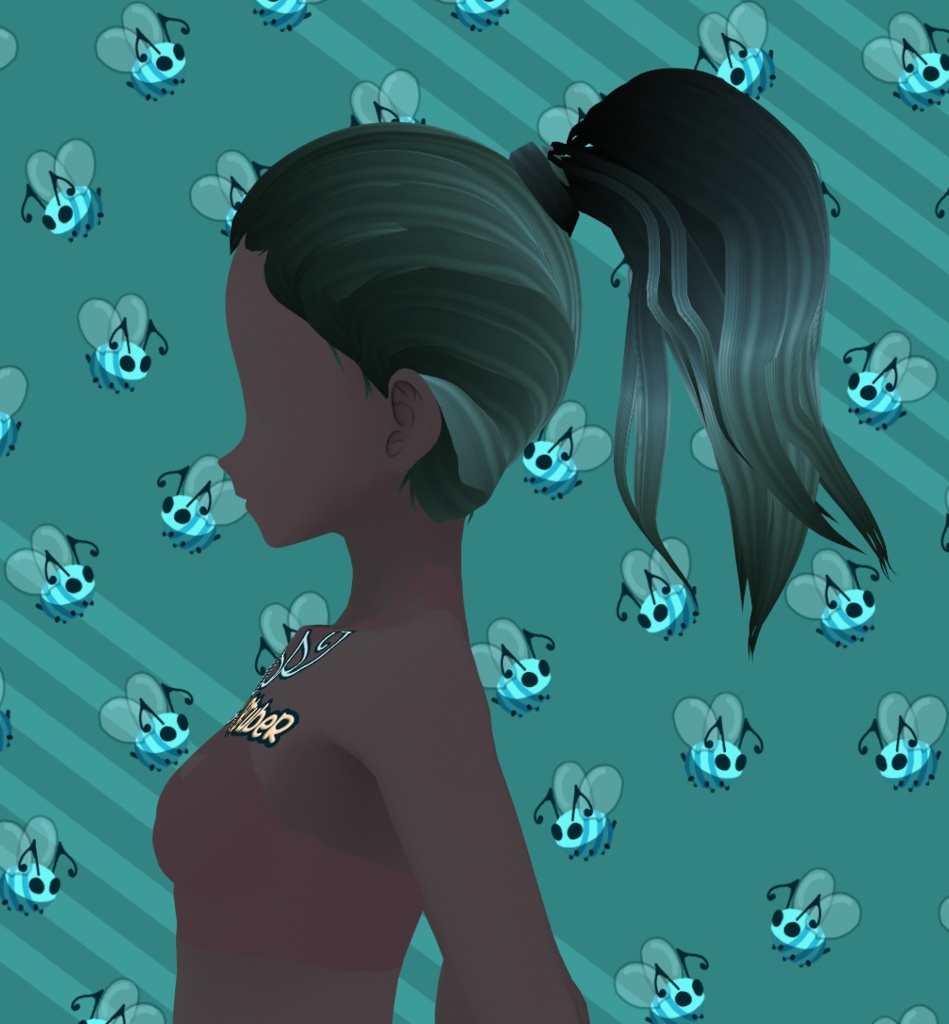 Ponytail Medium VRoid Hair Preset