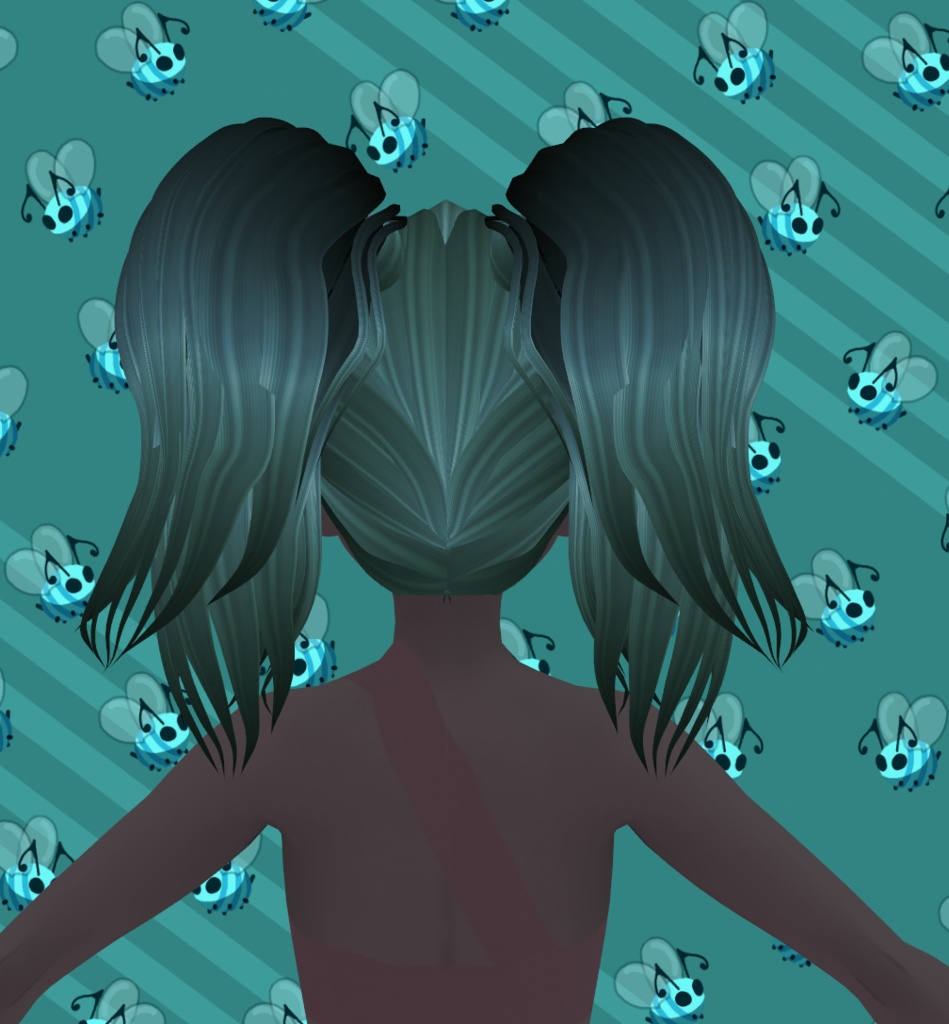 Twin Tails Medium VRoid Hair Preset