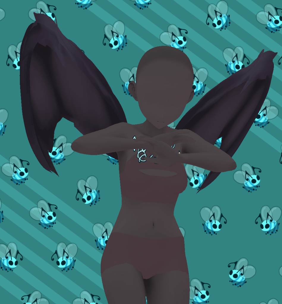 CCS Bat Wings Side Accessory VROID