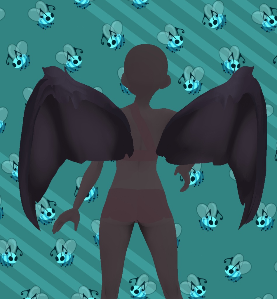 CCS Bat Wings Side Accessory VROID