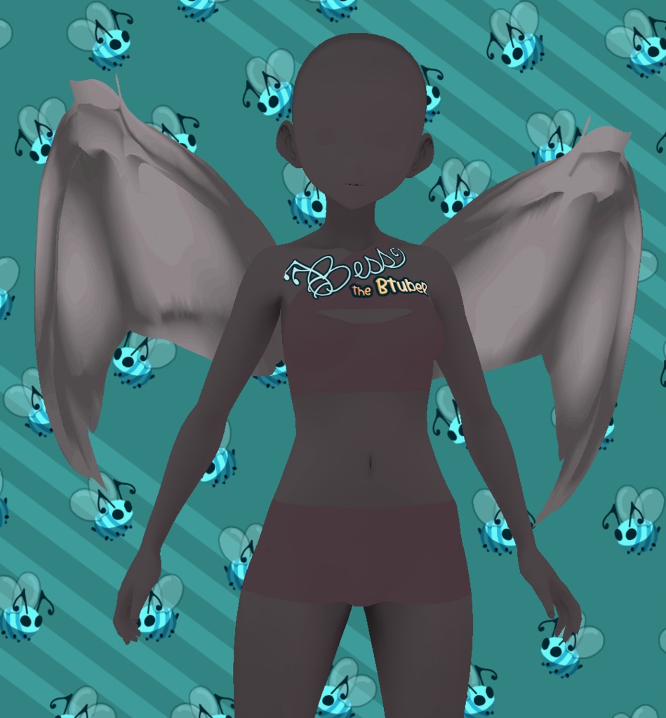 CCS Bat Wings Side Accessory VROID