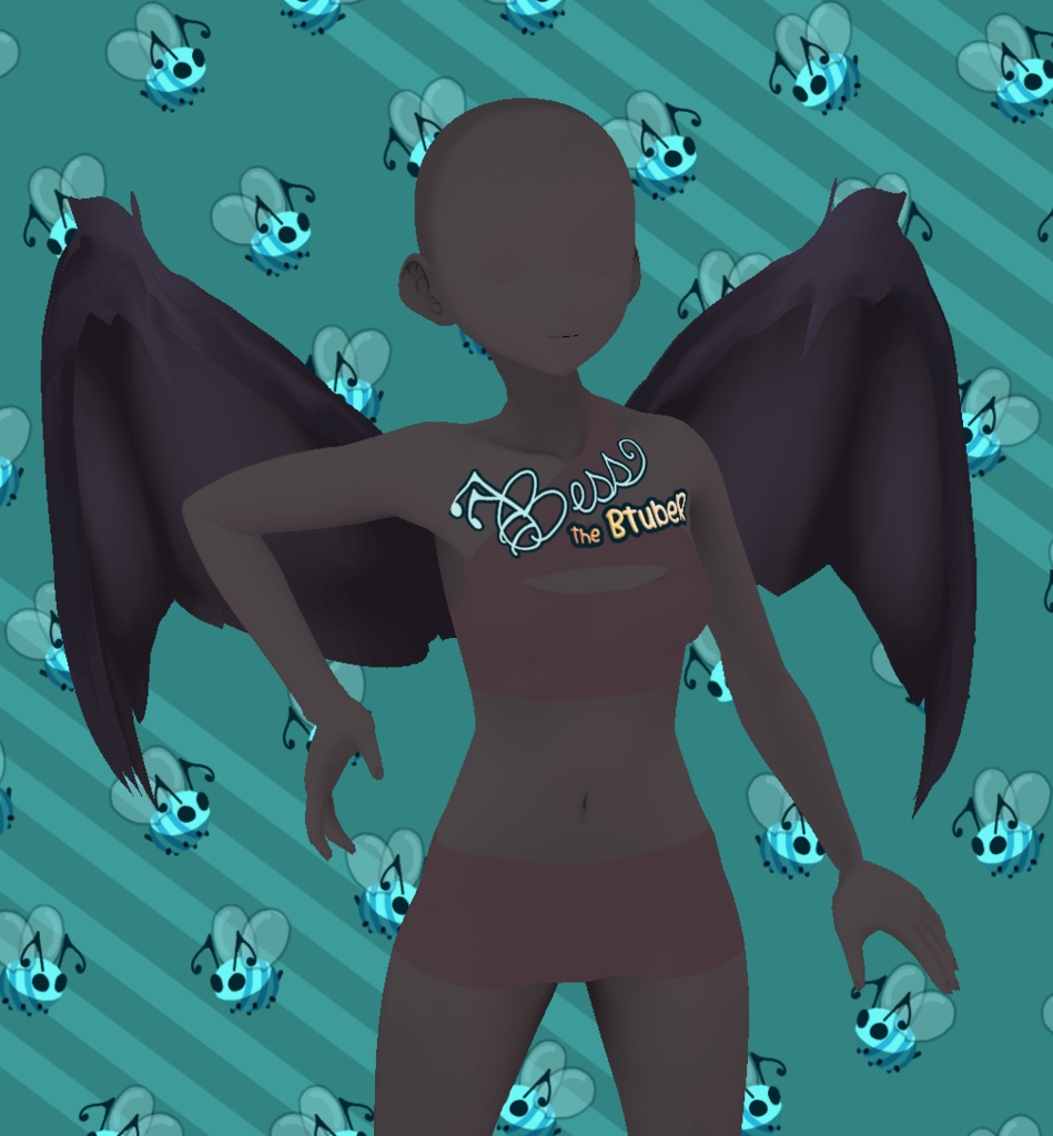 CCS Bat Wings Side Accessory VROID