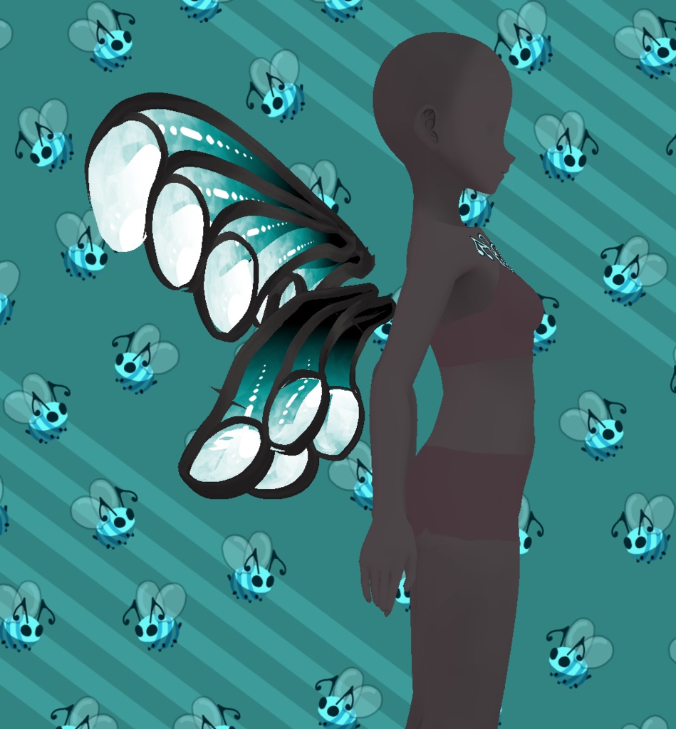 CCS Fairy Wings Alpha Side Accessory VROID