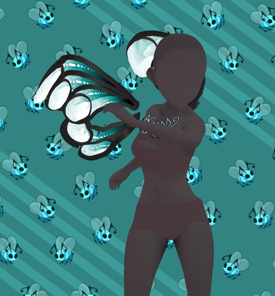 CCS Fairy Wings Alpha Side Accessory VROID