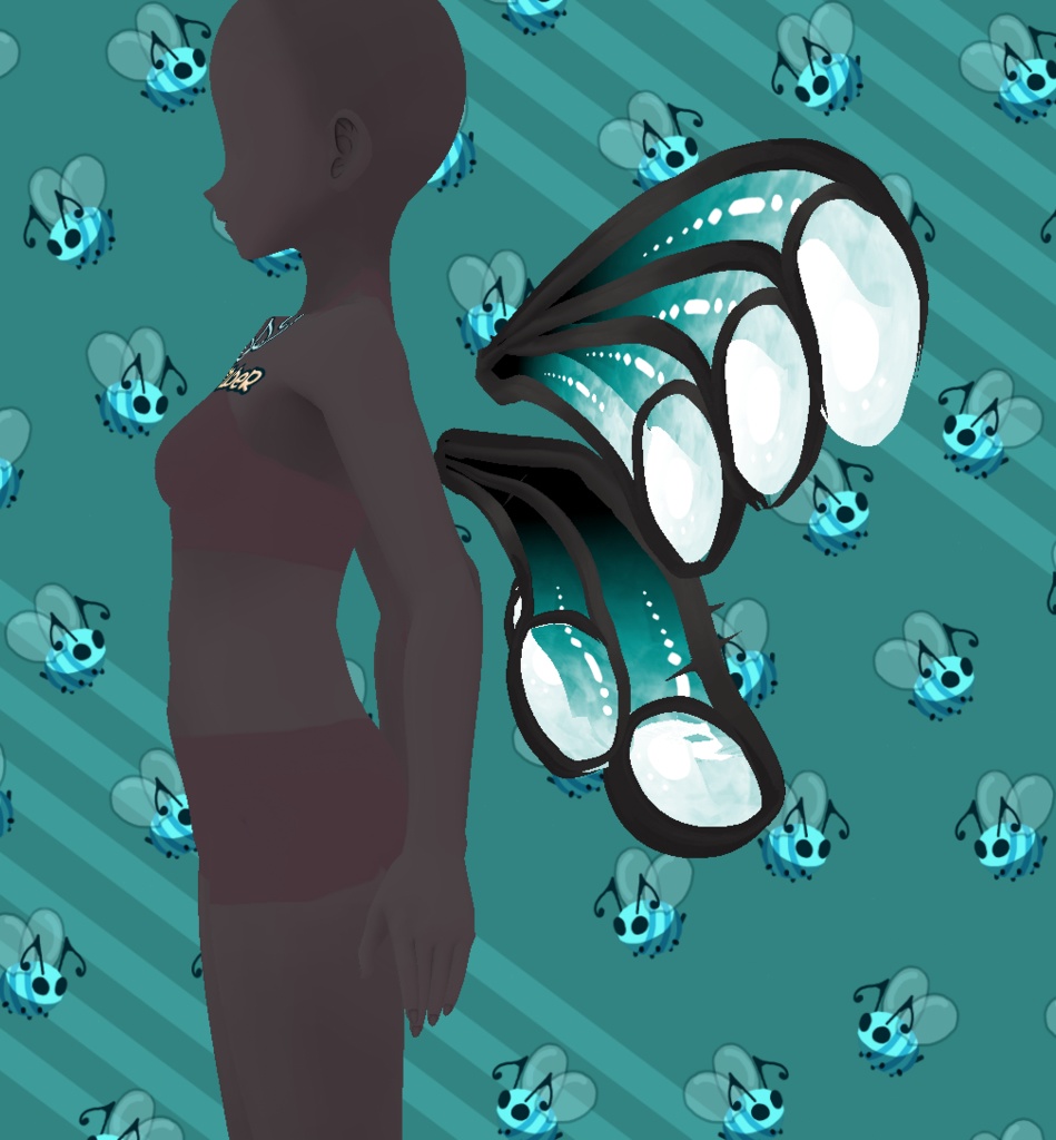 CCS Fairy Wings Alpha Side Accessory VROID