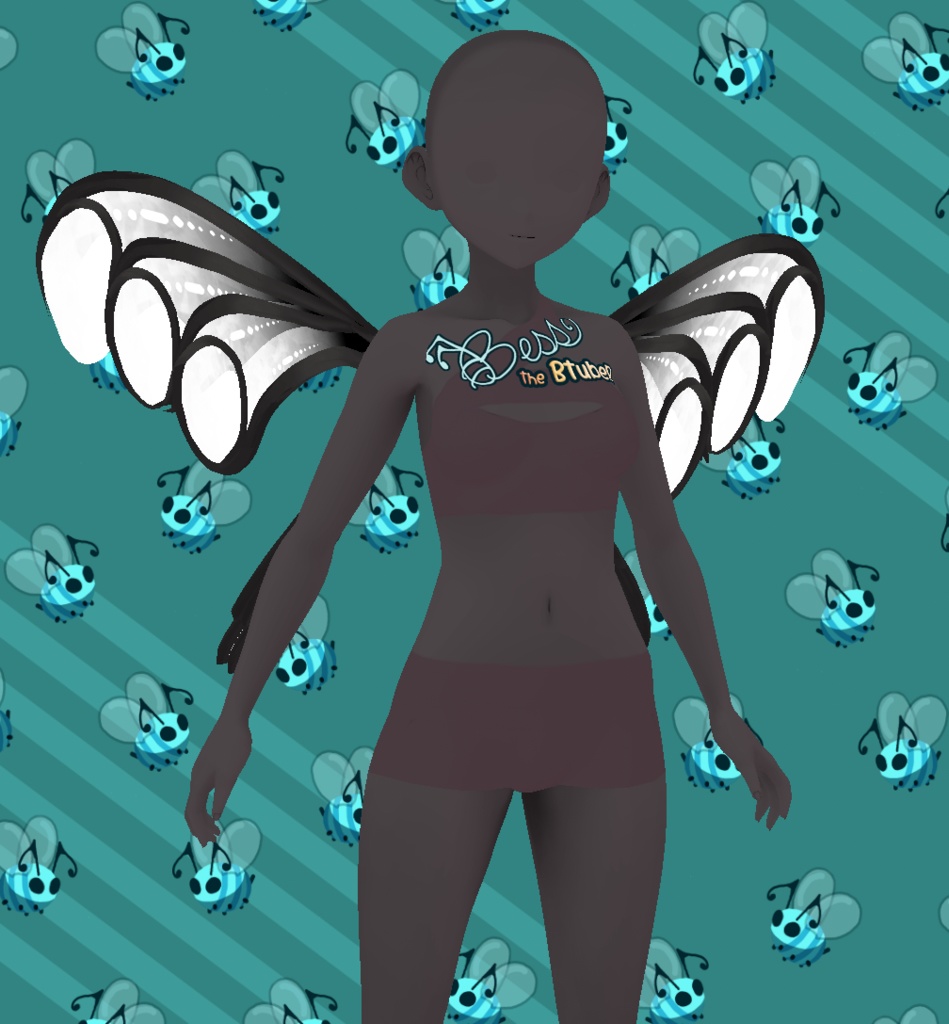 CCS Fairy Wings Alpha Side Accessory VROID