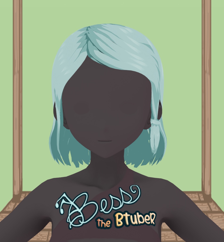 Front Short Ponytail - Medium VRoid Hair Preset