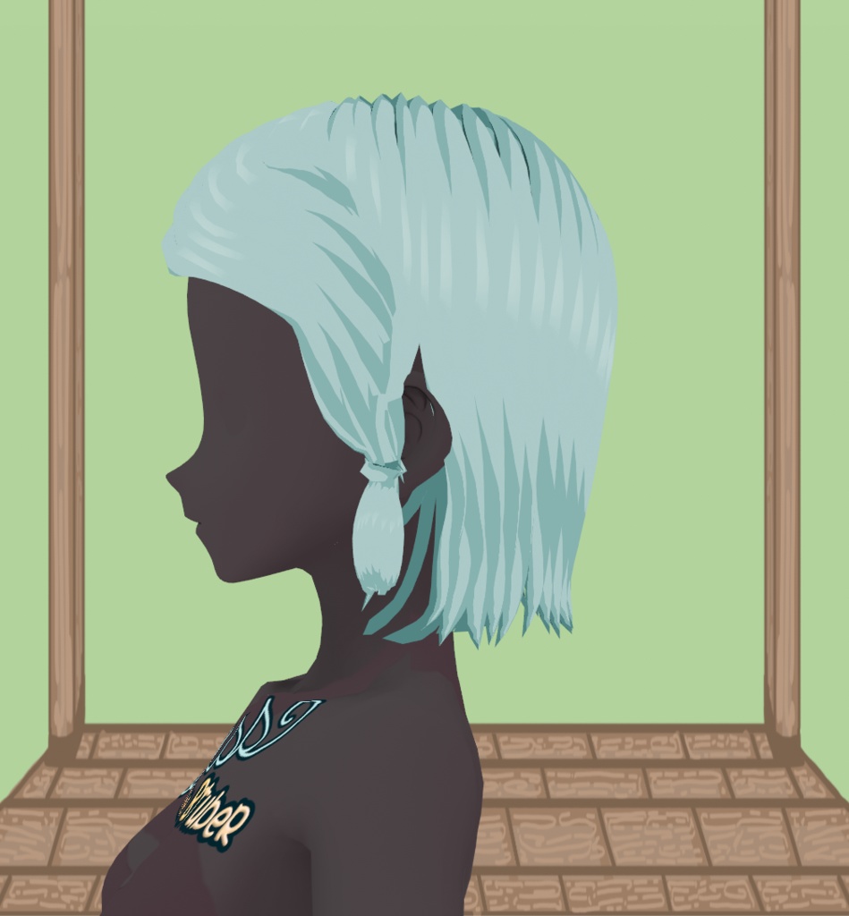 Front Short Ponytail - Medium VRoid Hair Preset