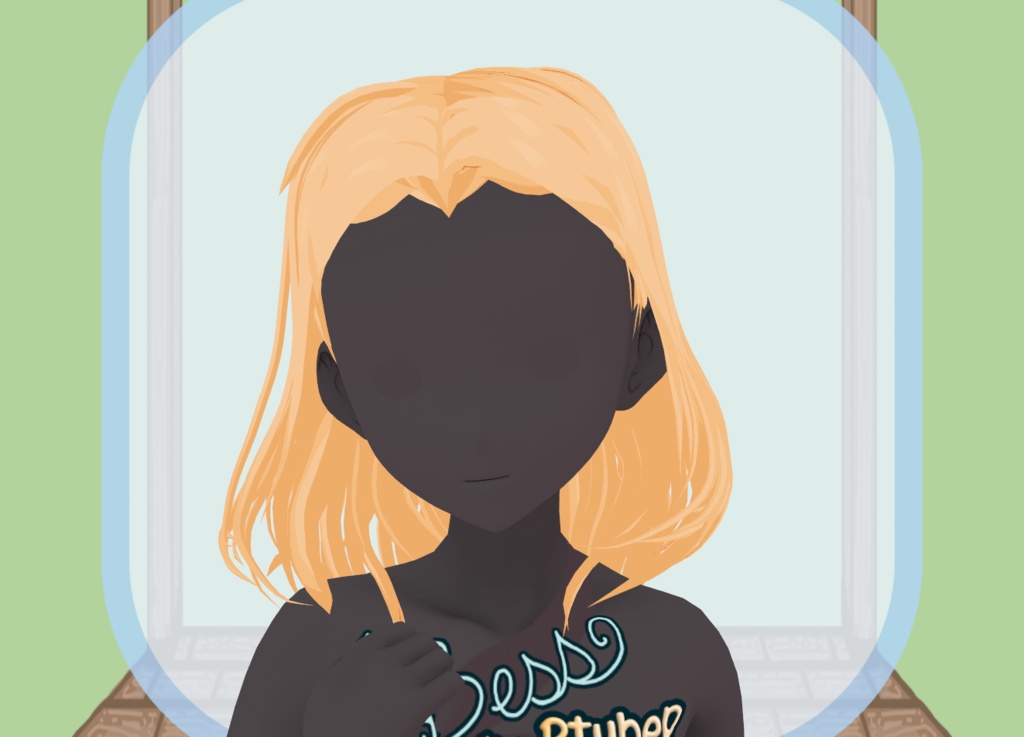 Mid Part Wave - Medium VRoid Hair Preset