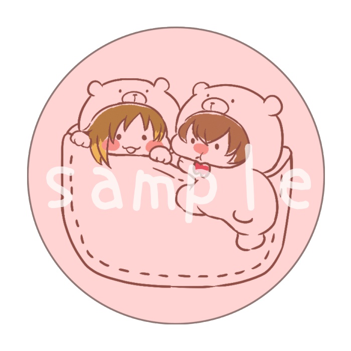 くまREPドル 缶バッジ