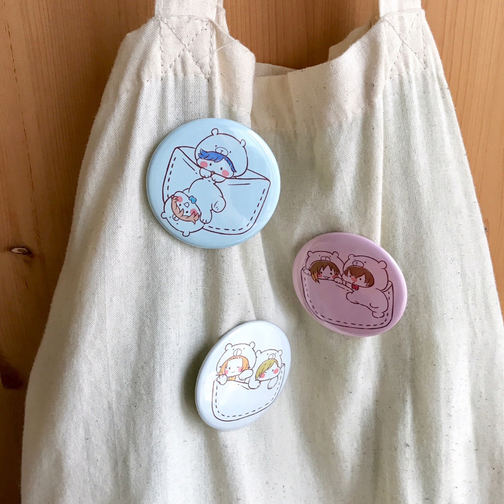 くまREPドル 缶バッジ