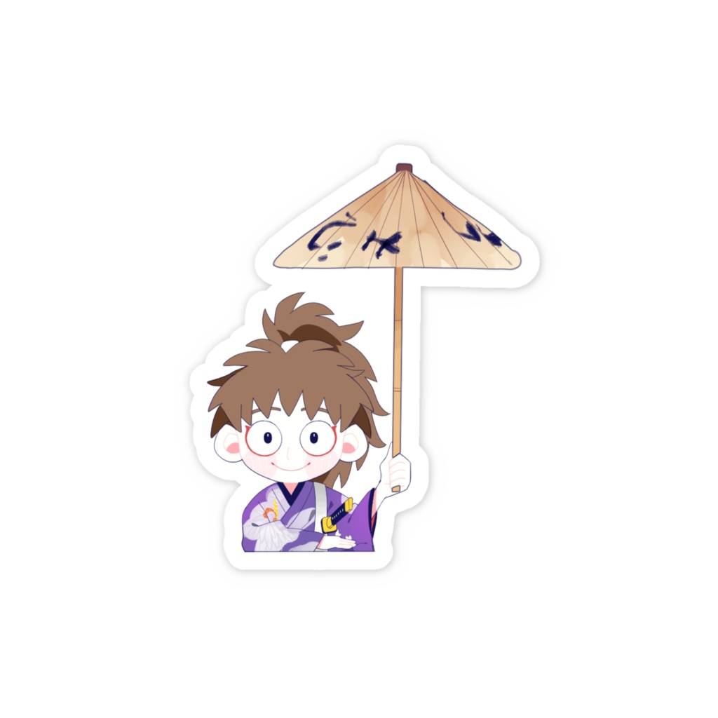 極楽温泉の段ステッカー 鉢屋三郎