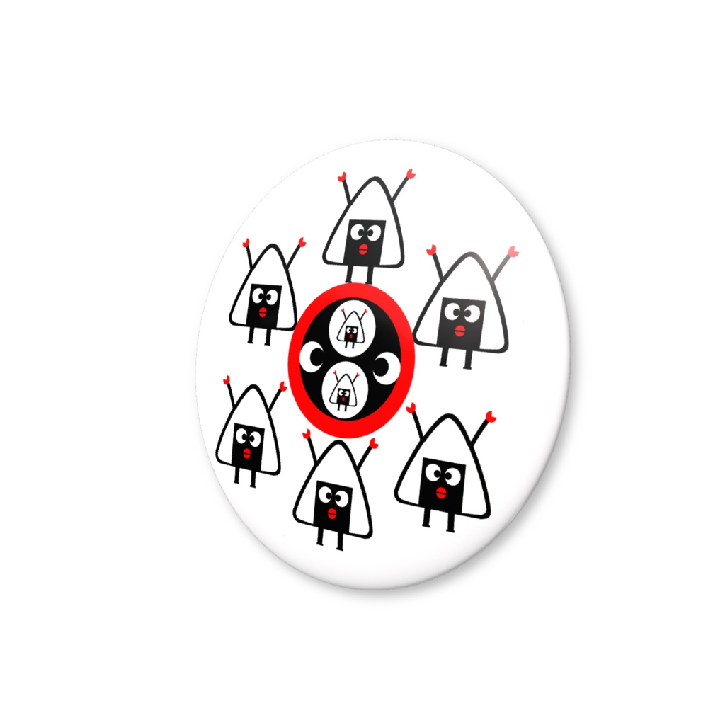 缶バッジ「むすびじんのおもろいまち」