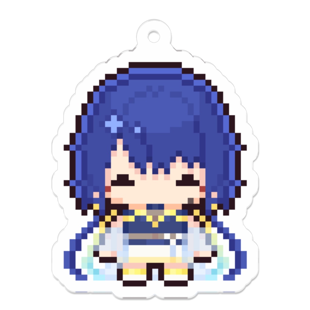 ドット絵アクキー にっこり