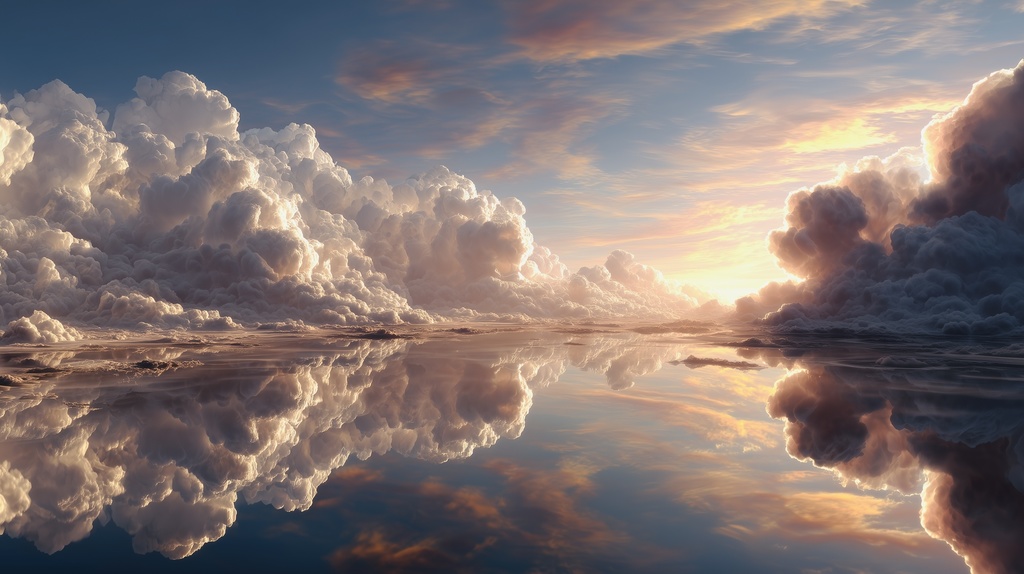 幻想的な空と雲の背景素材【高画質10枚】Vol.03