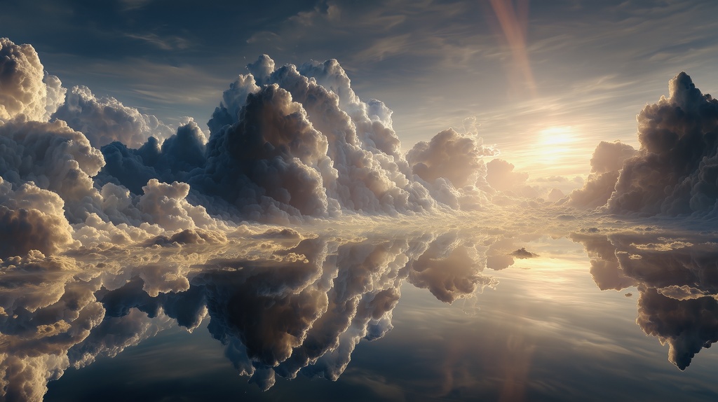 幻想的な空と雲の背景素材【高画質10枚】Vol.03