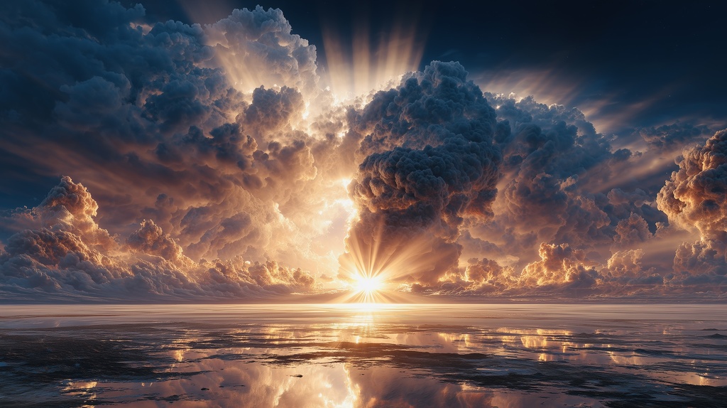 幻想的な空と雲の背景素材【高画質10枚】Vol.08