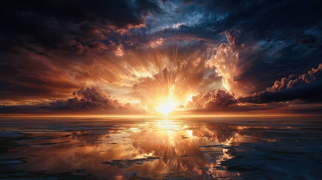 幻想的な空と雲の背景素材【高画質10枚】Vol.08