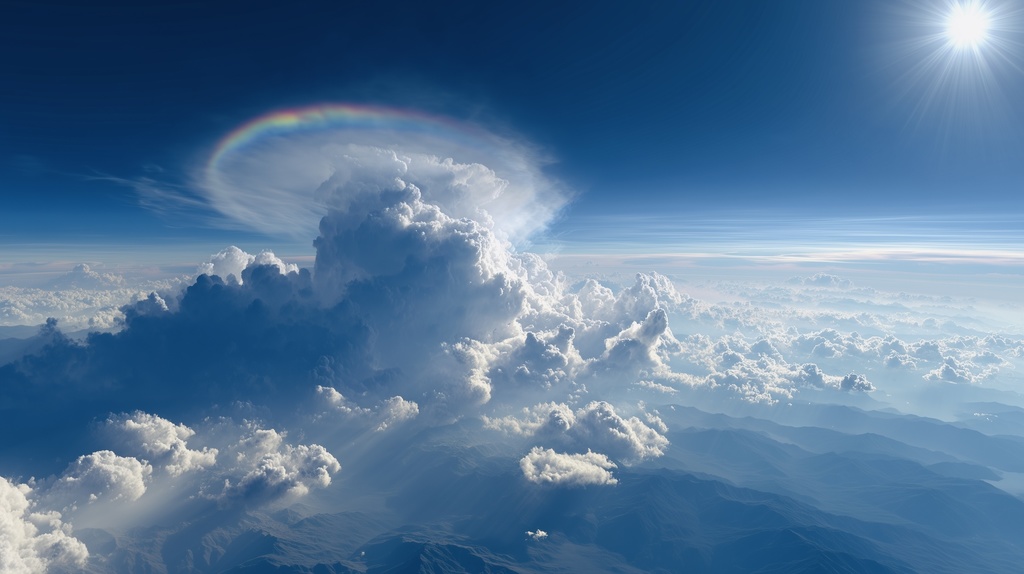 幻想的な空と雲の背景素材【高画質10枚】Vol.09