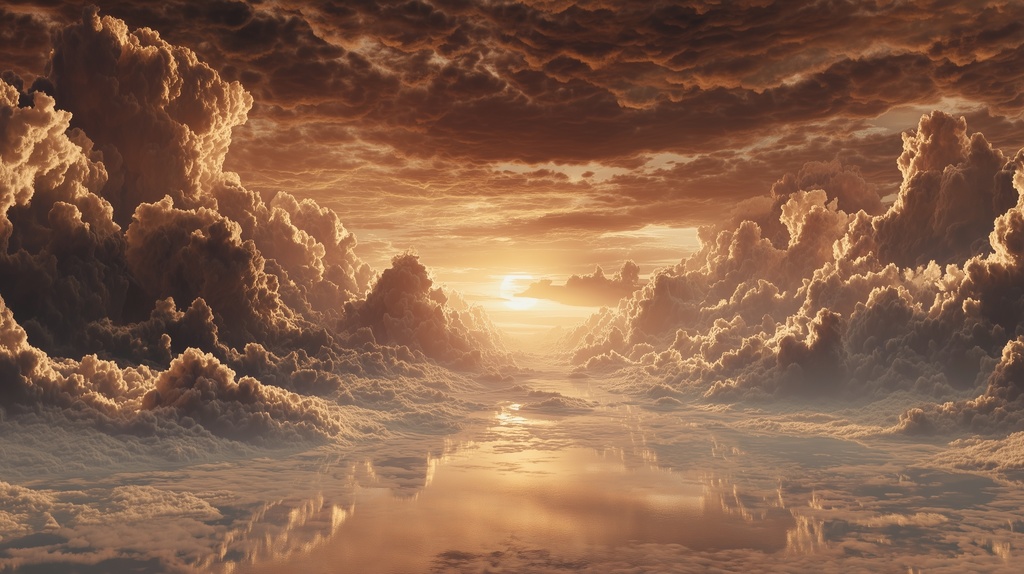 幻想的な空と雲の背景素材【高画質10枚】Vol.09