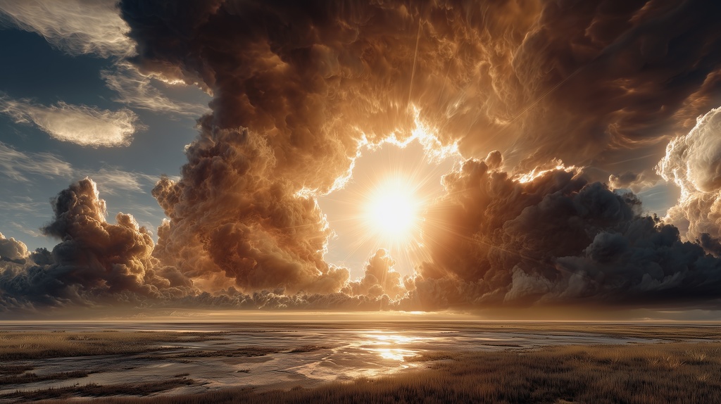 幻想的な空と雲の背景素材【高画質10枚】Vol.10