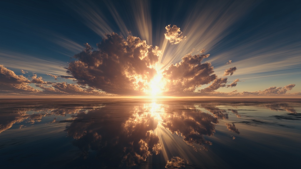 幻想的な空と雲の背景素材【高画質10枚】Vol.10