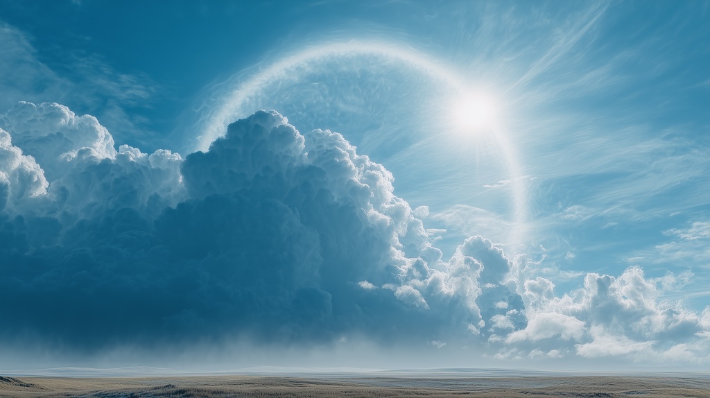 幻想的な空と雲の背景素材【高画質10枚】Vol.11〈快晴編〉