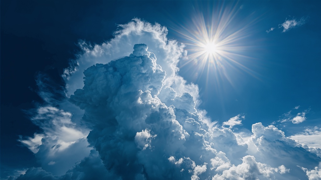 幻想的な空と雲の背景素材【高画質10枚】Vol.12〈快晴編〉