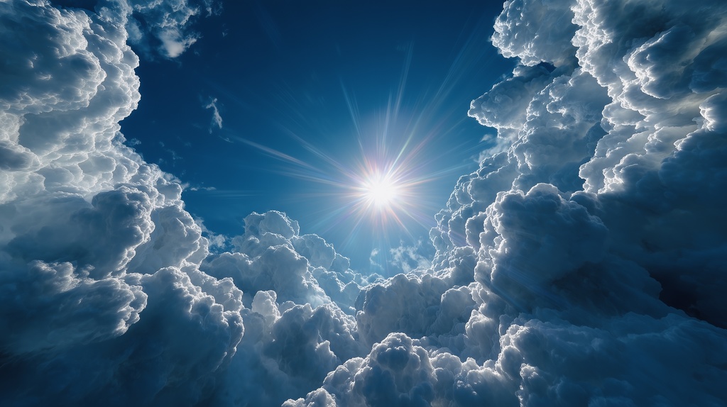 幻想的な空と雲の背景素材【高画質10枚】Vol.13〈快晴編〉