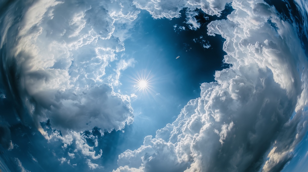 幻想的な空と雲の背景素材【高画質10枚】Vol.13〈快晴編〉